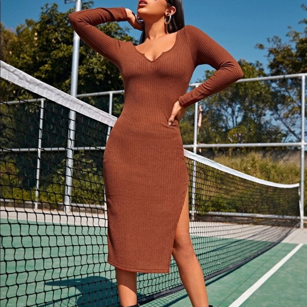 Shein slit dress